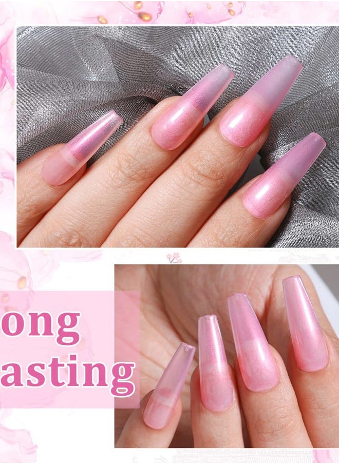 MAJOR DIJIT Gel Nail Polish - Jelly Glass UV Led Gel Polish Natural Girly Colors Pearl Translucent Cruelty-Free Nail Lacquer, 15ml/0.5floz  - Image 5