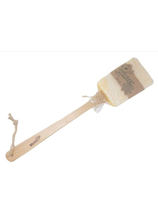 Waritex Shower-time Sponge Loofah with wooden handle.  - Image 3