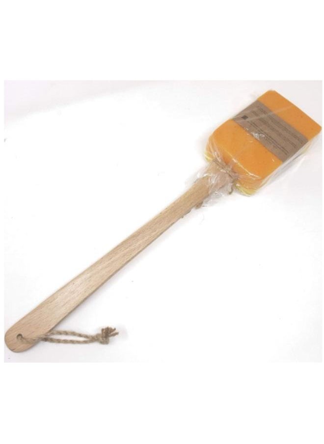Waritex Shower-time Sponge Loofah with wooden handle.  - Image 2