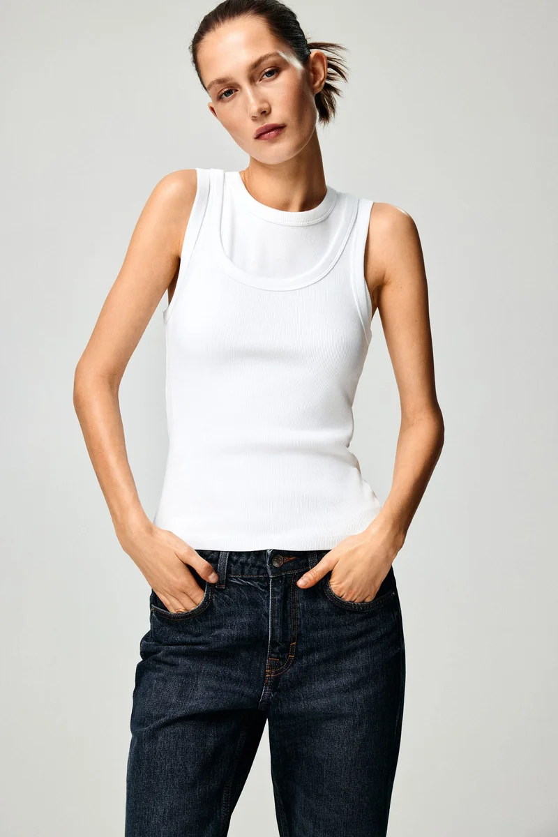 H&M Ribbed vest top