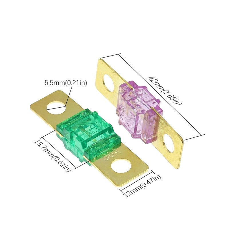 ANL Gold Plated Stud Car Fuses 50A 5PCS For Car Stereo Audio 20A To 175A - Image 5