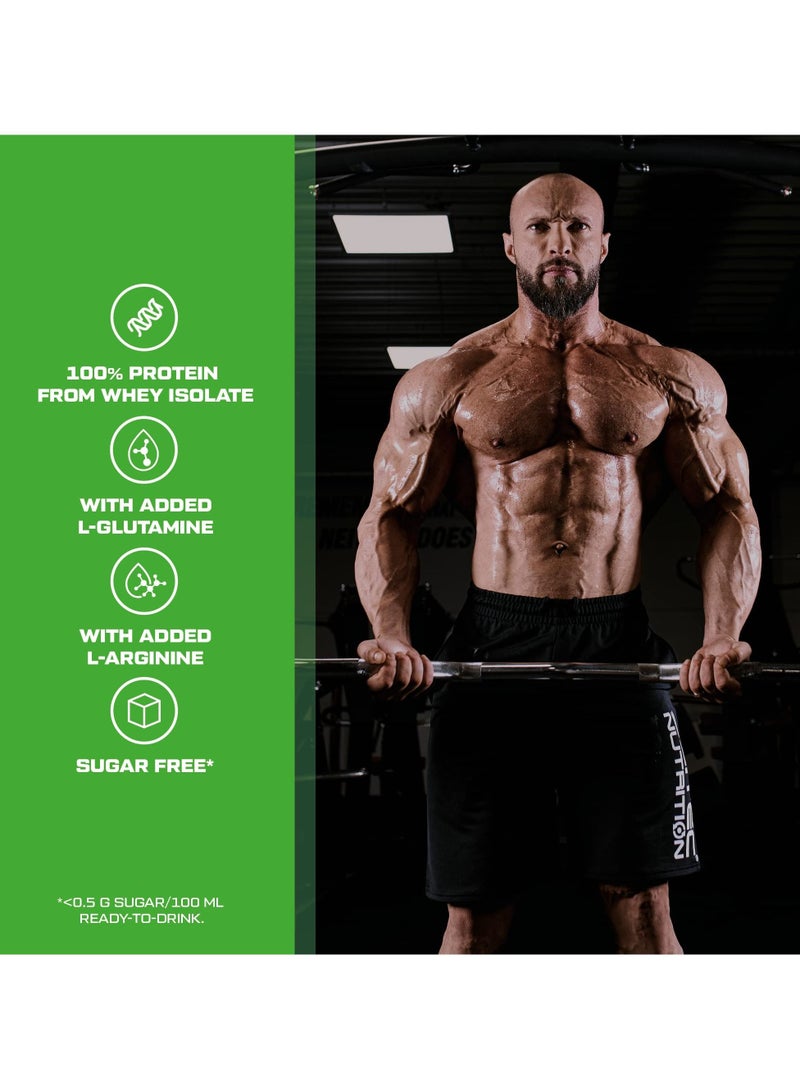 SCITEC NUTRITION مسحوق مشروب بروتين واي عزل 100% مع أحماض أمينية مضافة، نكهة بسكويت وكريمة، 80 حصة - Image 2