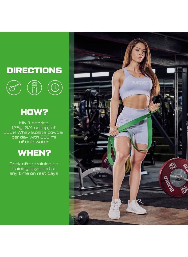 SCITEC NUTRITION مسحوق مشروب بروتين واي عزل 100% مع أحماض أمينية مضافة، نكهة بسكويت وكريمة، 80 حصة - Image 5