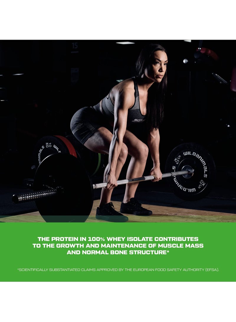 SCITEC NUTRITION مسحوق مشروب بروتين واي عزل 100% مع أحماض أمينية مضافة، نكهة بسكويت وكريمة، 80 حصة - Image 3