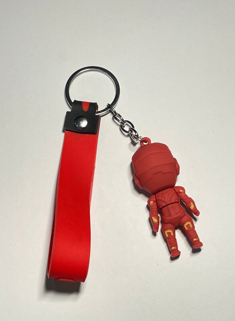 ميدالية مفاتيح كرتونية مميزة اكسسوار لطيف سلسلة مفاتيح أنمي بشخصية المنتقمون الرجل الحديدي مع شريط يتناسب مع مفاتيح السيارة والمحفظة والحقيبة هدية ابداعية لطيفة - Image 2
