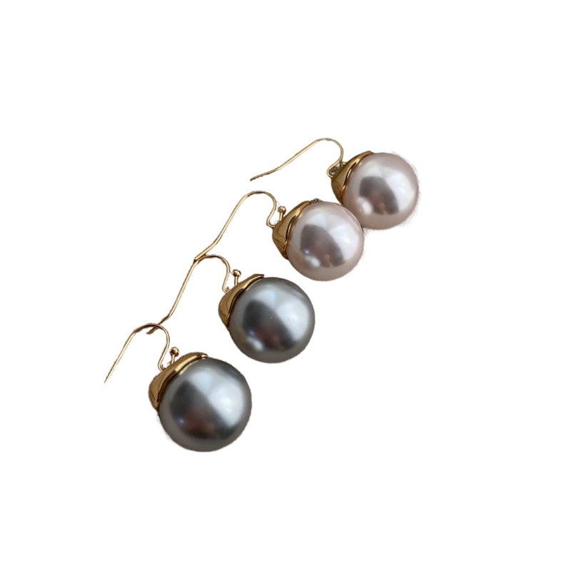 Silver Pearl Earrings with Lightweight Huggie Profile for Daily Wear and Elegant Styling - JOVA - Image 2