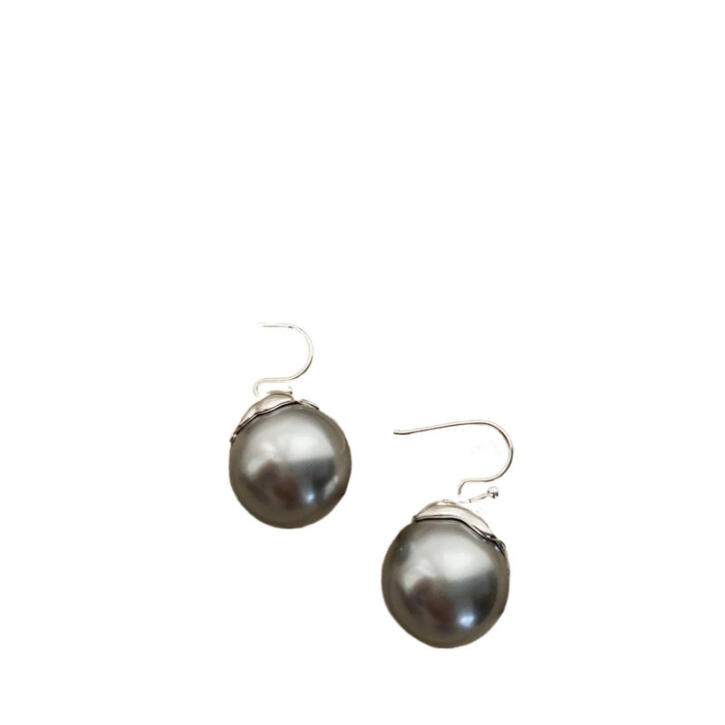 Silver Pearl Earrings with Lightweight Huggie Profile for Daily Wear and Elegant Styling - JOVA - Image 1