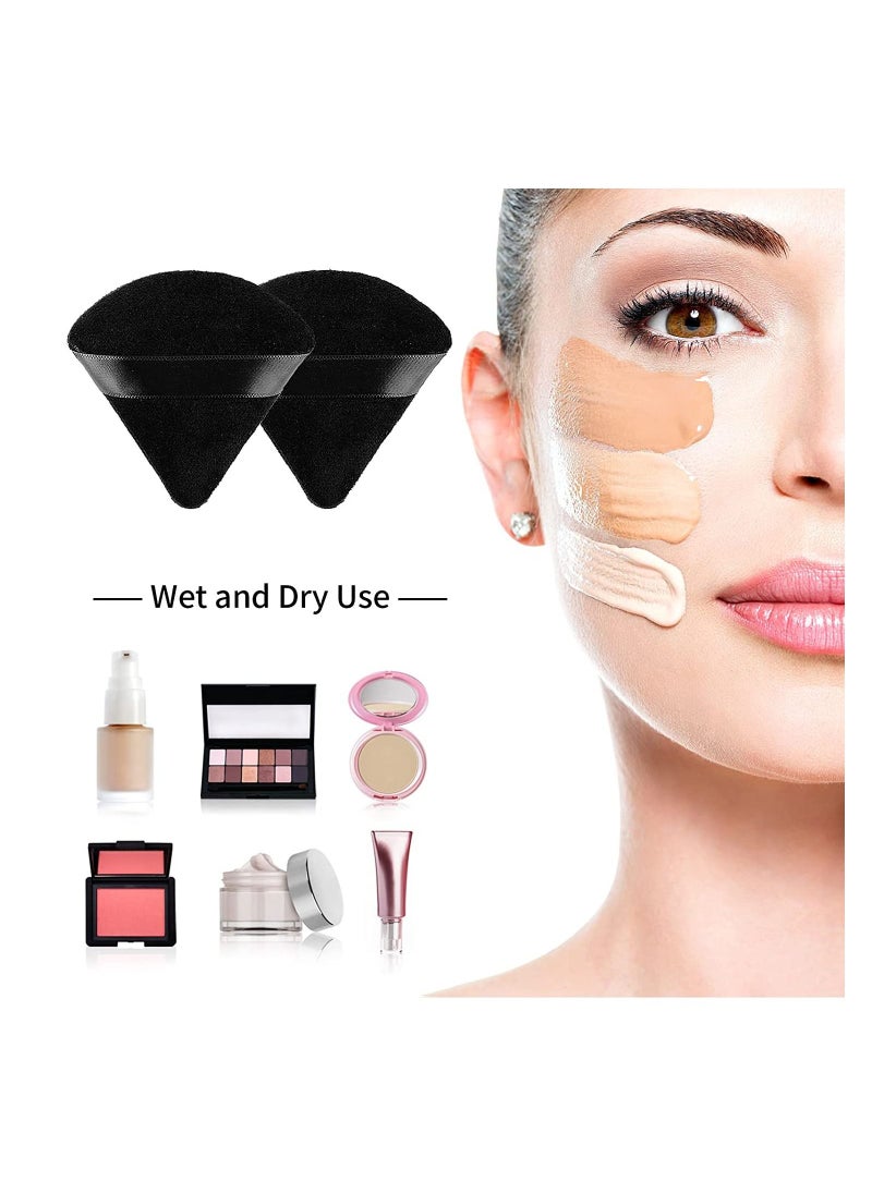 2 pieces Triangle Makeup Puff Pure Cotton Powder Puff Soft Cosmetics Puff Mineral Powder Puff Wet Dry Makeup Tool Black - pzsku/Z5C001056778C876AF0BCZ/45/_/1660216340/3856593f-445f-4443-b80b-ac48d60ef829