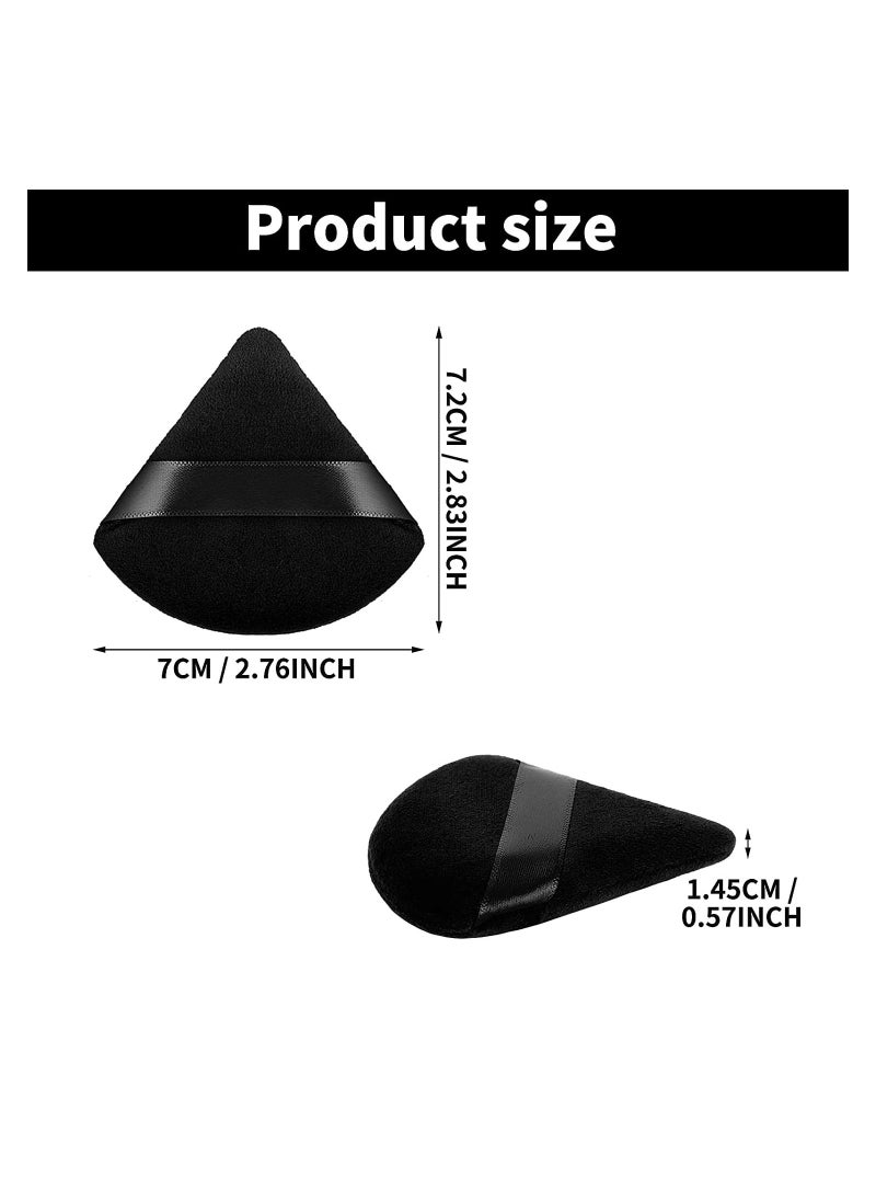 2 pieces Triangle Makeup Puff Pure Cotton Powder Puff Soft Cosmetics Puff Mineral Powder Puff Wet Dry Makeup Tool Black - pzsku/Z5C001056778C876AF0BCZ/45/_/1660216340/c97ef84d-89a4-4b4f-82bc-76115510ccc4