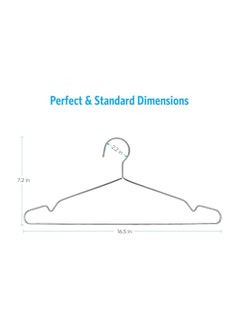 Generic Wire Coat Hangers 40 Pack Strong Heavy Duty Stainless Steel Metal Ultra Thin Space Saving Clothes Hangers  - Image 1