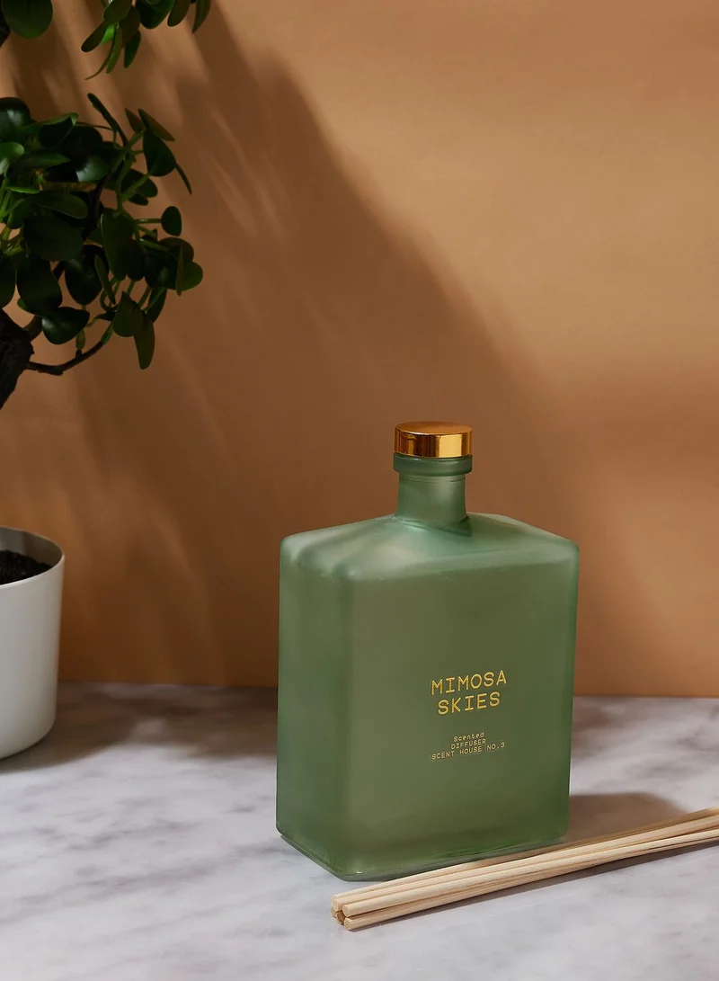 Candlelight 500Ml Square Glass Reed Diffuser Mimosa Skies - 10% Aromatic Shea Scent (3016-6651)