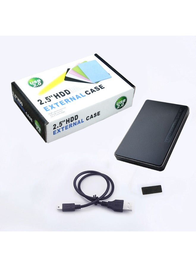 2.5 Inch USB2.0 Serial Port SATA Notebook Mechanical SSD Solid External Screw-free Mobile Hard Disk Box-Color:U25Q7-YZ Black  - Image 5