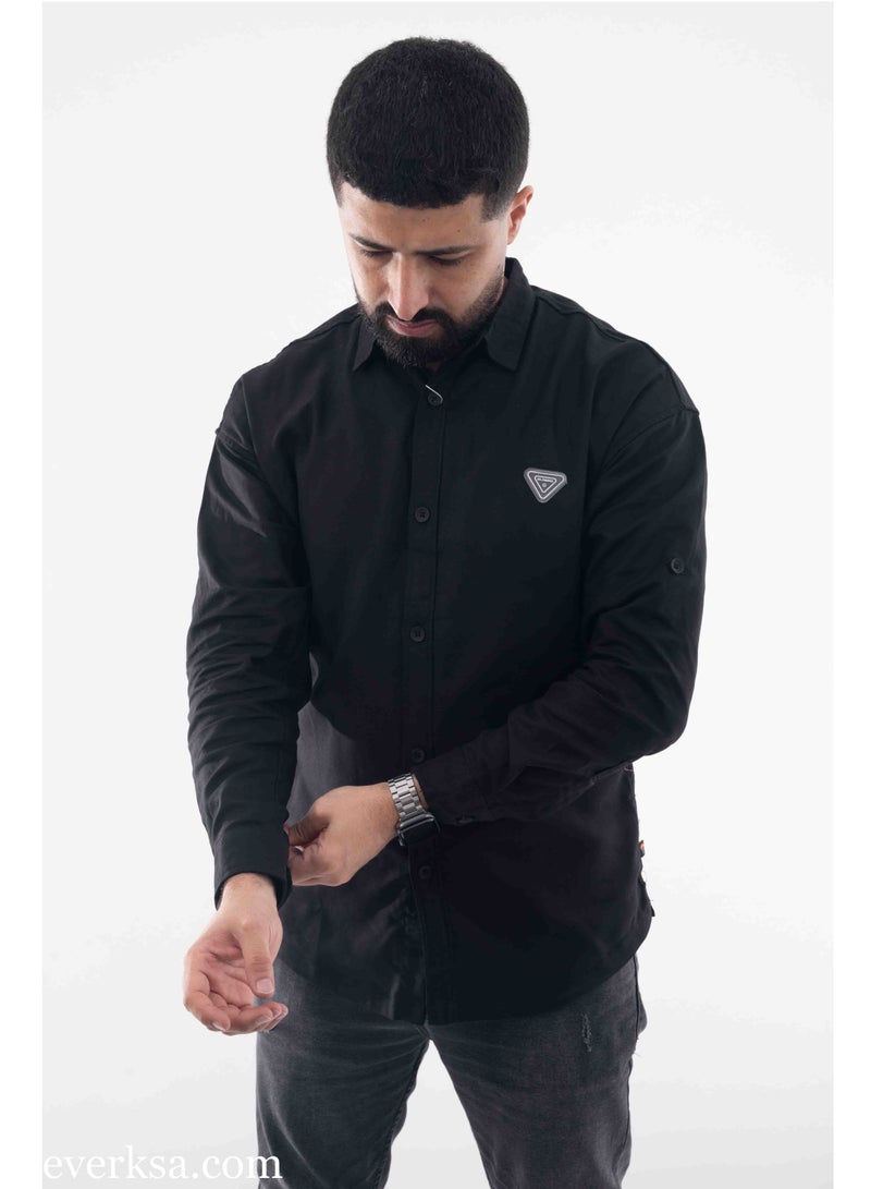 Everest Men's Black Shirt - Image 1