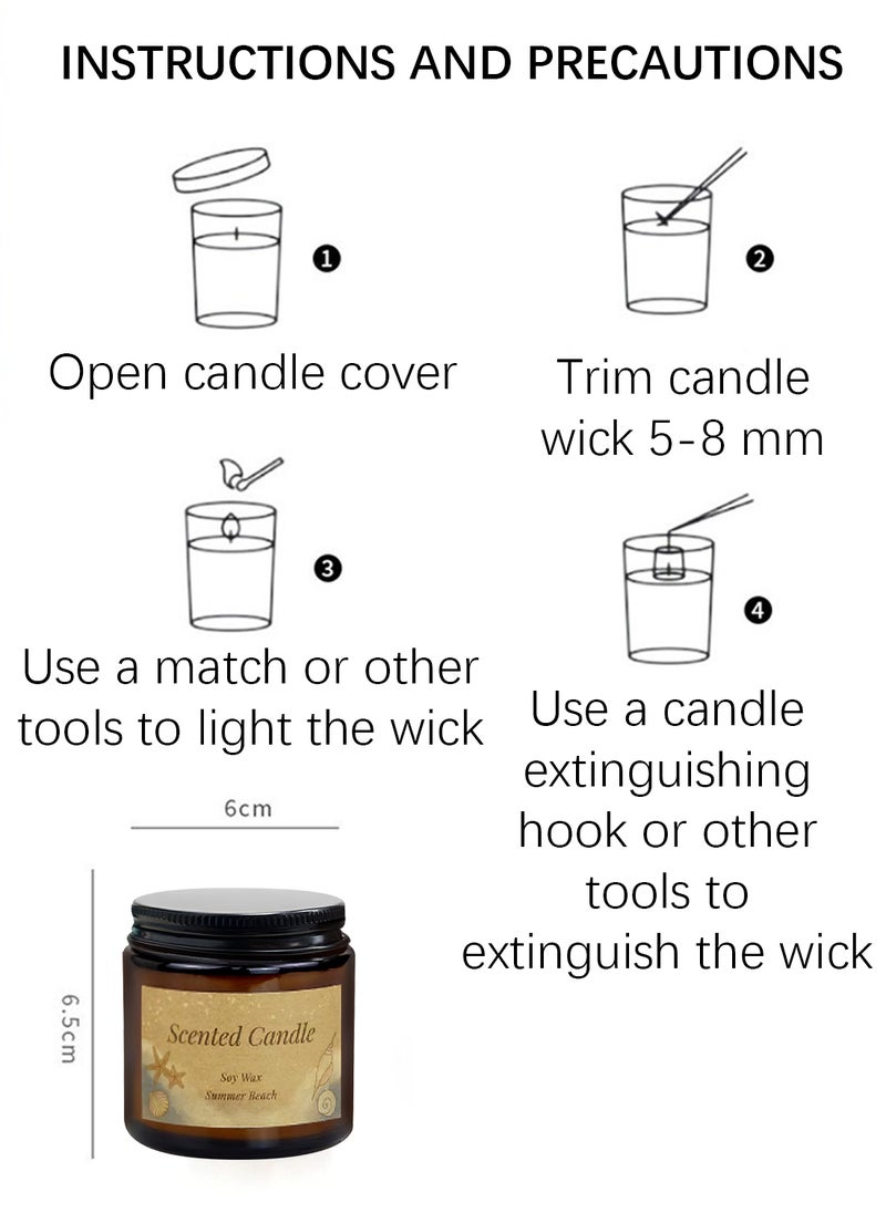 شموع معطرة، شمعة علاجية عطرية عالية الرائحة، شمعة معطرة للمنزل والحمام والسفر واليوجا، مجموعة هدايا شموع معطرة، 12 ساعة من وقت الحرق، إزالة الرائحة 100 جم (زهرة برتقالية) - pzsku/Z5C00474CF730D6844E07Z/45/_/1710506206/ef67a692-4fa1-49b2-bc05-e2ffa43184fb