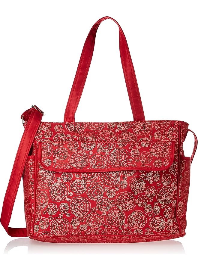 Summer Infants Si 78646 Messenger Changing Bag Red Gold Swirl - Image 1