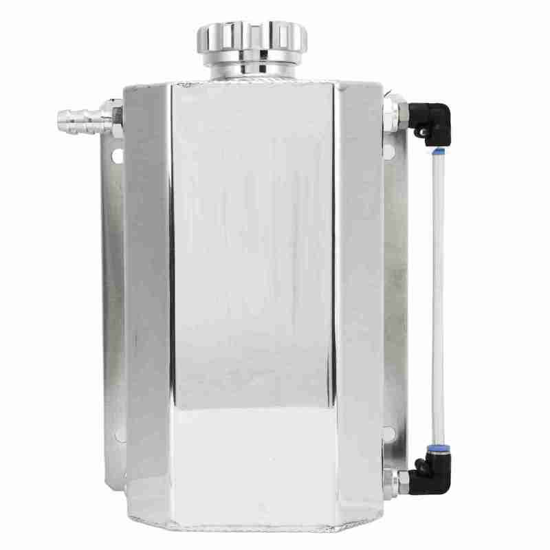 Coolant Overflow Tank: 1 Aluminium Alloy, Securely Sealed, Efficient Working Universal Radiator Reservoir - Sturdy Construction, Universal Fitment, Car Coolant Tank for Most Vehicles, Engine Coolant S - Image 5