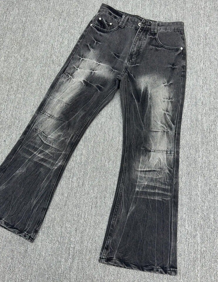 Unisex Classic Denim Jeans Loose Fit Daily Outdoor Wear - Image 1