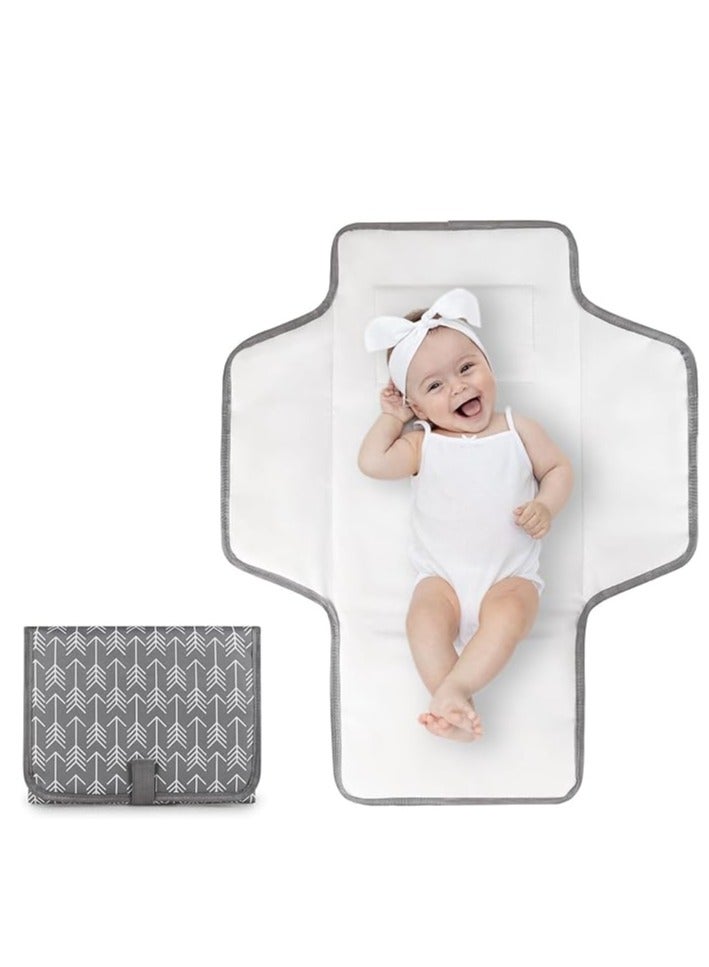 GUDOO Baby Changing Pad Multipurpose Waterproof Wipeable Diaper Pad Portable Diaper Changing Pad Foldable Baby Changing Mat Travel Diaper Change Mat for Baby Newborn Essentials - Image 1