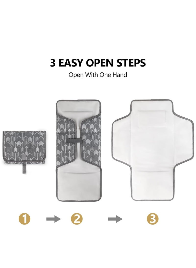GUDOO Baby Changing Pad Multipurpose Waterproof Wipeable Diaper Pad Portable Diaper Changing Pad Foldable Baby Changing Mat Travel Diaper Change Mat for Baby Newborn Essentials - Image 3