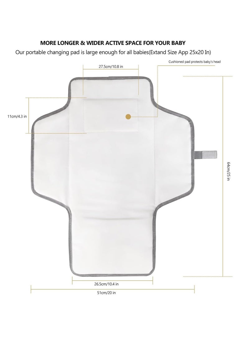 GUDOO Baby Changing Pad Multipurpose Waterproof Wipeable Diaper Pad Portable Diaper Changing Pad Foldable Baby Changing Mat Travel Diaper Change Mat for Baby Newborn Essentials - Image 4