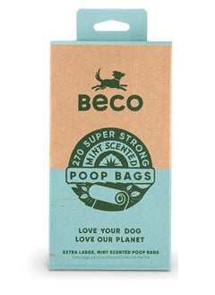 BECO Beco Super Strong Large Mint Scented Pet Waste Bags 270 Refill Rolls [18 x 15] 22.5X33Cm  - Image 1