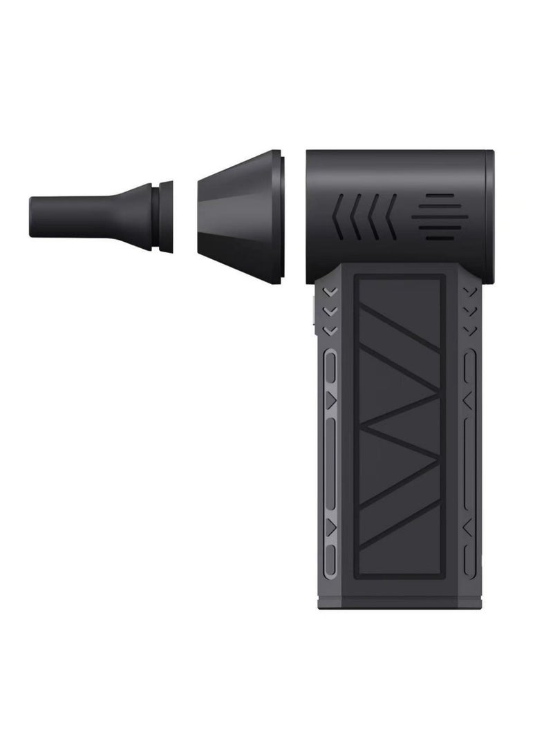 Portable Mini Jet Air Blower with Flashlight, Electric Air Duster 4 Adjustable Speed Mode, 130000 RPM Powerful Jet Dry blower for Clean the Car, Keyboard, PC Case - Image 3