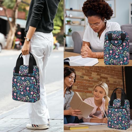 DSIUE Bible Cover for Women, Bible Case, Bible Holder Case for Women, Carrying Book Case Church Bag with Handle and Zippered - Image 5