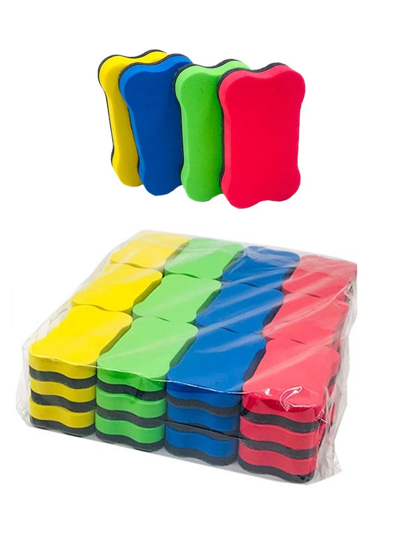 Sadaf 36-Piece Magnetic Whiteboard Eraser Assorted Colours  - Image 1