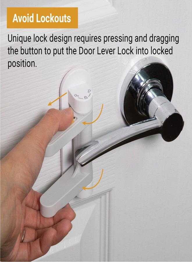 SVD.PET Door Lever Lock (2 Pack) Child Proof Doors & Handles, Prevents Toddlers and Pets from Opening Doors. Unique Difficulty Adjustment, Easy One Hand Operation for Adults. - Image 3