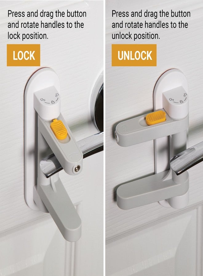 SVD.PET Door Lever Lock (2 Pack) Child Proof Doors & Handles, Prevents Toddlers and Pets from Opening Doors. Unique Difficulty Adjustment, Easy One Hand Operation for Adults. - Image 2