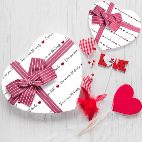 Festiko® You Are My Till Eternity I love You 3000 Gift Wrapping Paper Sheets (Pack of 10 Sheets), Valentine's Day Wrapping Paper, Love Theme Printed Wrapping Papers - Image 4