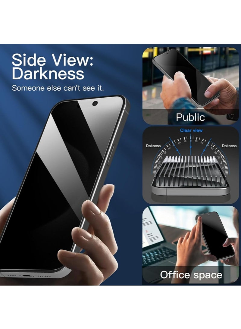 2 Pack Privacy Screen Protector Tempered Glass  for iPhone 15 Pro Max - Image 5