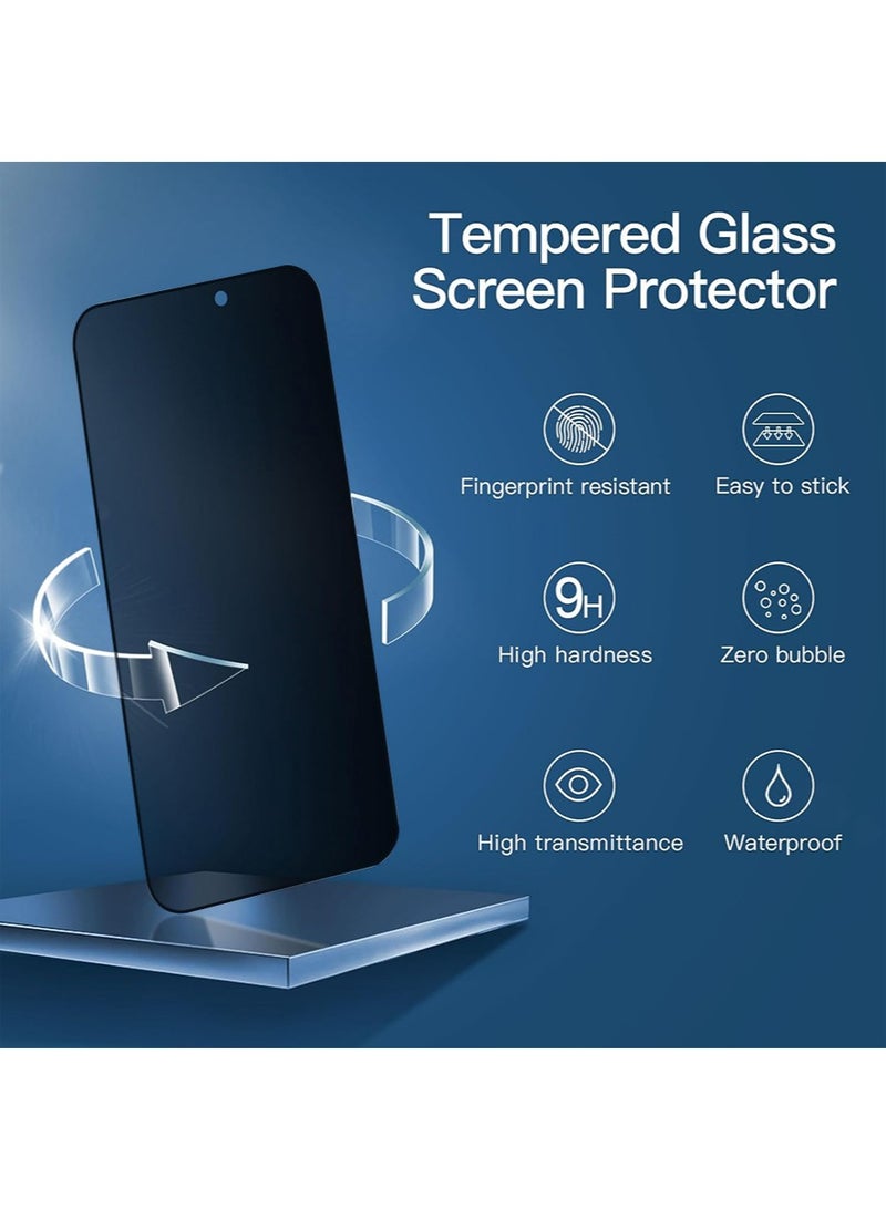 2 Pack Privacy Screen Protector Tempered Glass  for iPhone 15 Pro Max - Image 4