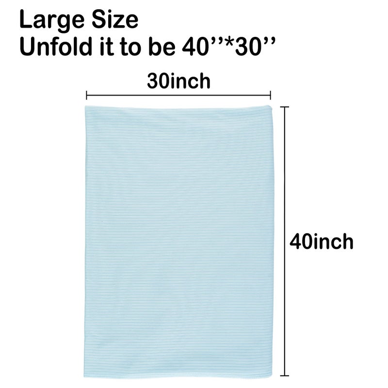 lasoftan Jersey Swaddle Blanket, Ultra Soft Stretchy Receiving Blanket, Baby Boy Newborn Swaddle Wrap, 40 x 30 inches, 2 Pcs, Elephant - Image 5