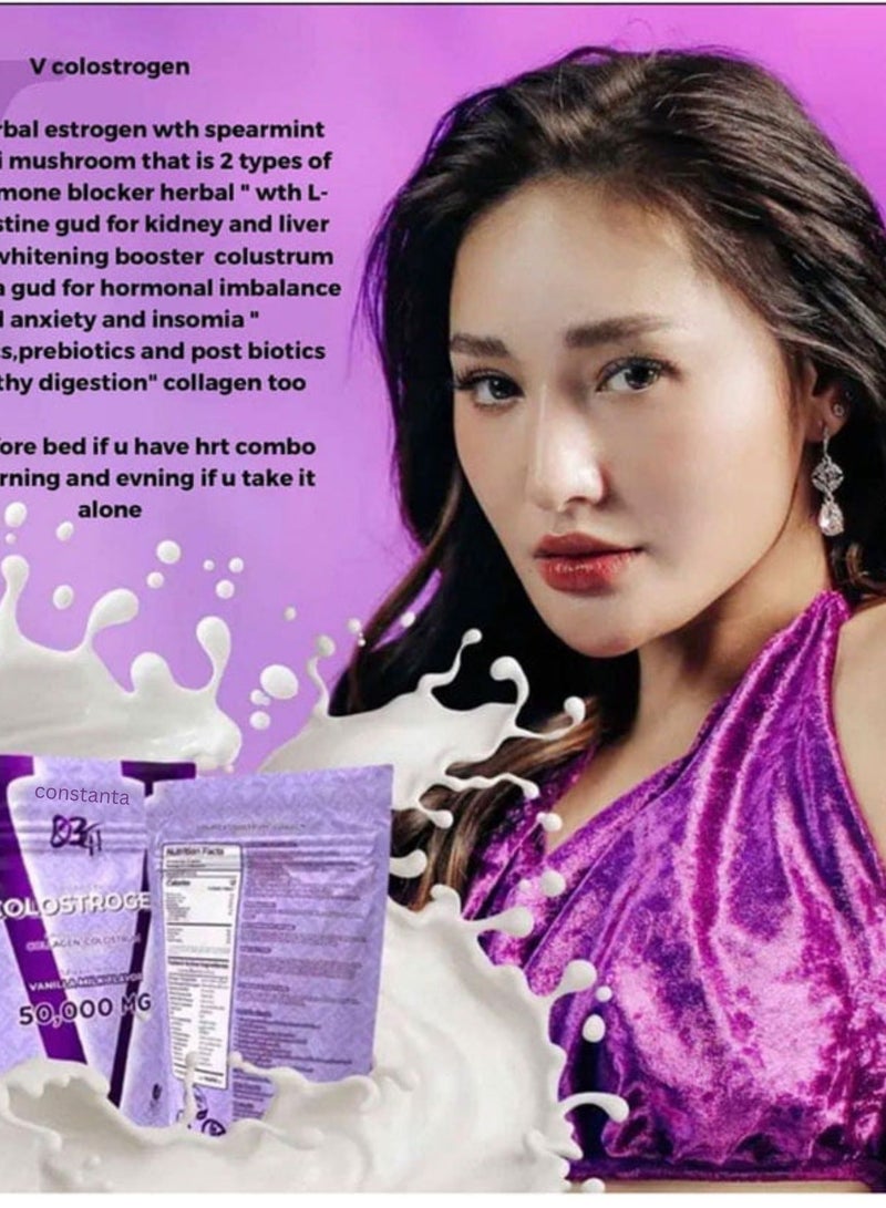 CONSTANTA مكمل غذائي V Colostrogen Vanilla Milk Powder 50,000mg - Image 3