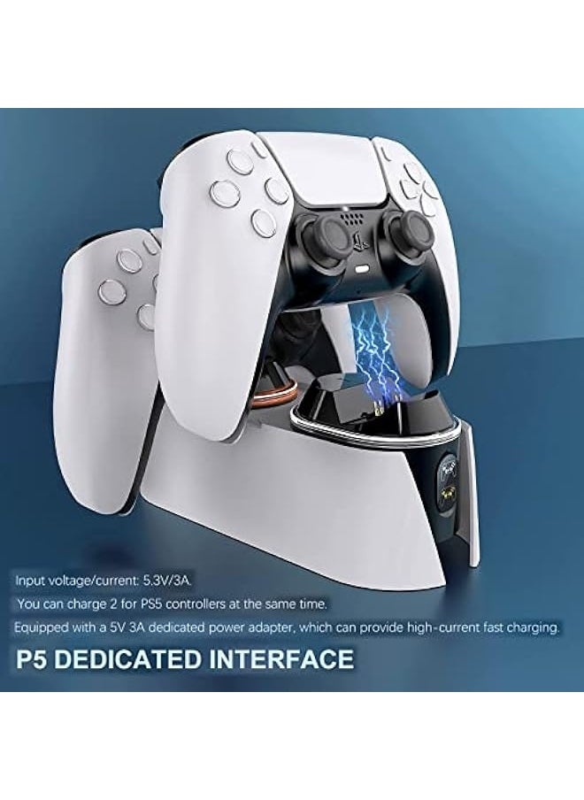Topleo PS5 Controller Charger,Upgraded Ps5 Charging Station,LED Indicator,USB C Cable Safe Intelligent Protection For PS5 Controller  - Image 4
