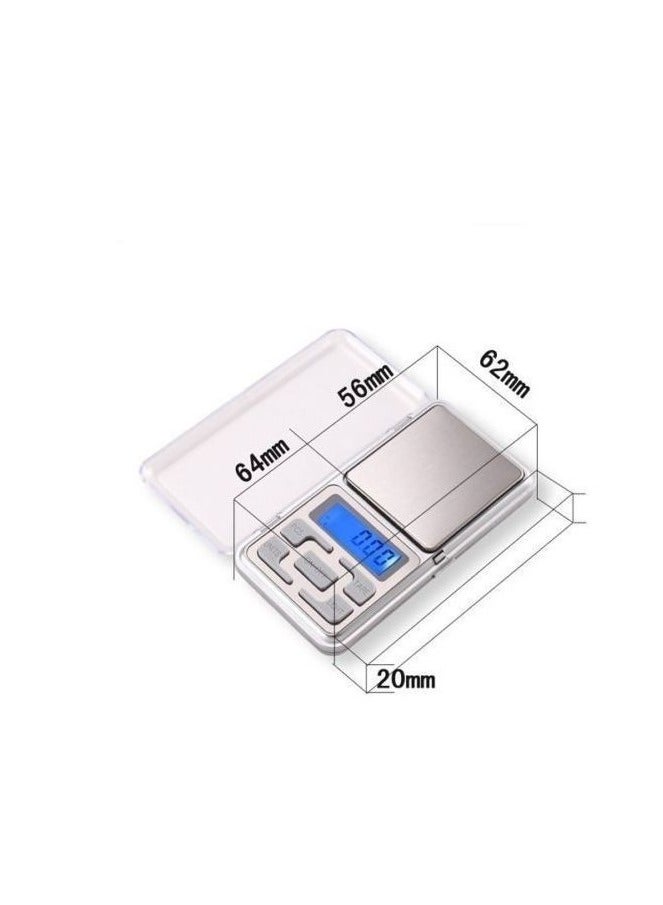 Voberry Mini Pocket Digital Sensor Scale for Gold and Jewelry - LCD - Portable - Silver - Image 2
