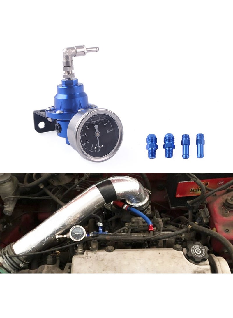 AROAQ Automotive Adjustable Fuel Pressure Regulator Oil Gauge, Economical Gas Saver Gasoline Regulator, Gas Oil Injection Pressure Regulator to Improve Car Performance, (Red) - Image 4