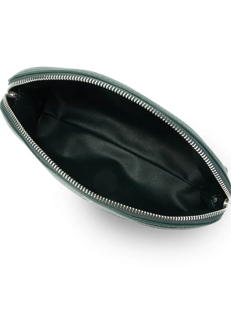 Veganologie Kora Travel Pouch Large Made From 1.5 Bamboo Stems in Green