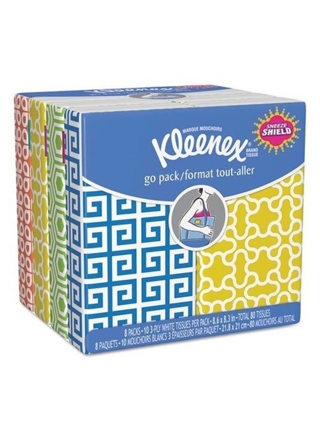 Kimberly-Clark Kleenex 3-Ply Pocket Packs Facial Tissues, 8 Count 
