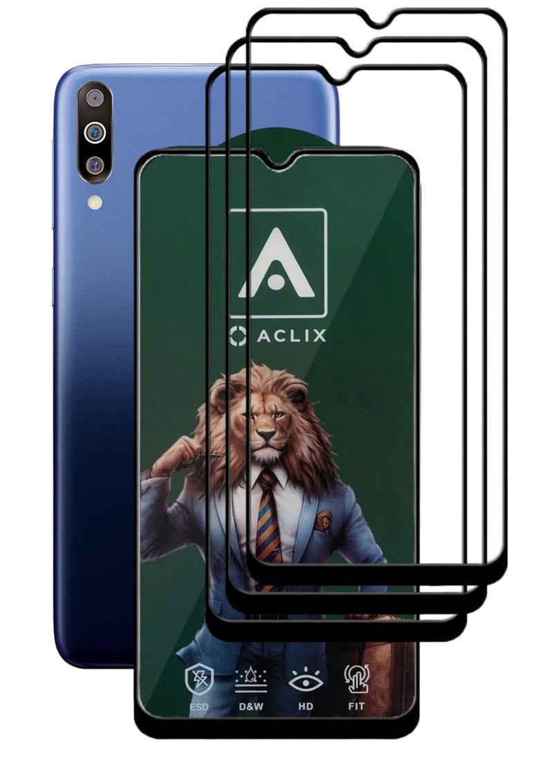 ACLIX 3 Pieces Antistatic ESD Dustproof Premium Quality High Definition Tempered Glass Screen Protector Designed For Samsung Galaxy M30 - Image 1
