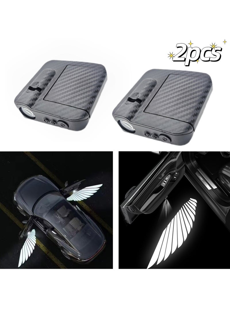 Loquat 2 Pack Car LED Wing Door Lights,  Wing Logo Door Lights, LED Shadow Light Projector, No Need to Punch Holes for Installation - Image 1