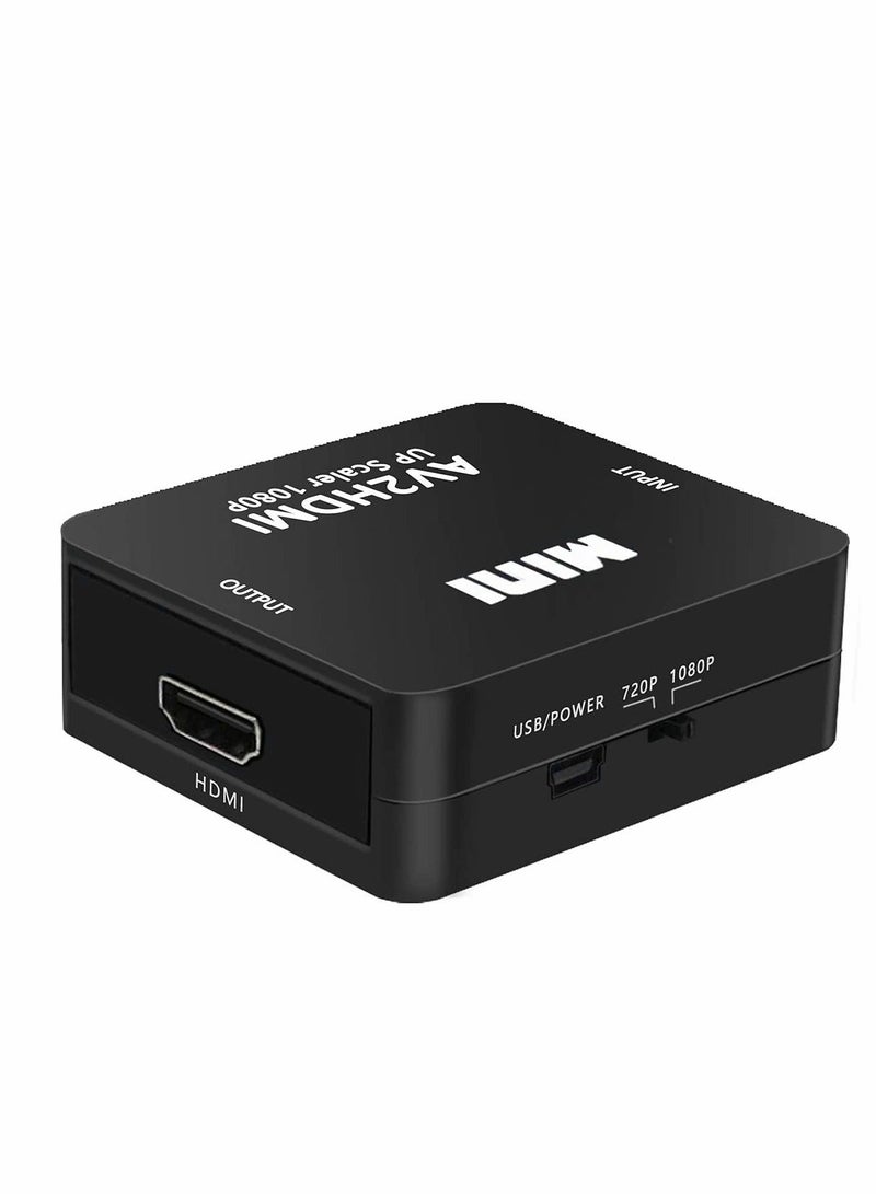 RCA to HDMI, AV to HDMI CVBS to HDMI Converter, CVBS RAC Audio and Video Adapter Supporting PAL/NTSC for TV/PC/ PS3/ STB/Xbox VHS/VCR/Blue-Ray DVD Players (White) - Image 5