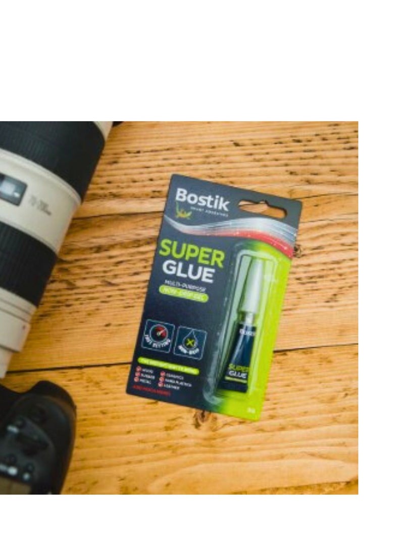 Bostik Super Glue Non Drip Gel 3g - Image 2