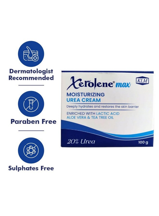 KLM Xerolene Max Hand & Foot Moisturizing Cream,100G | Deep Hydration With Aloe Vera & Tea Tree Oil  - Image 4