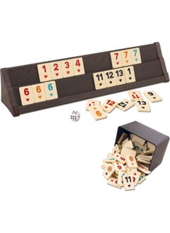 Star Oyun Aletleri Star Game Equipment Fabbatoys Vip Wooden Okey Set Light Color  - Image 3