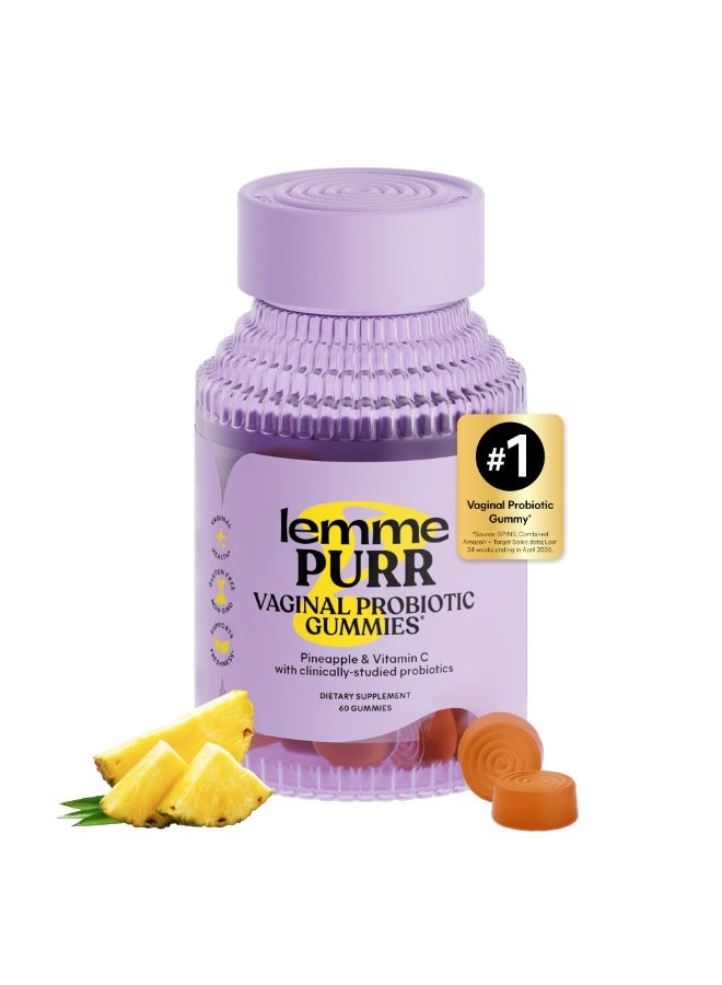 Lemme Vaginal Probiotic Gummies for Women pH Balance Healthy Odor Yeast Balance with Vitamin C 60 Gummies - Image 1