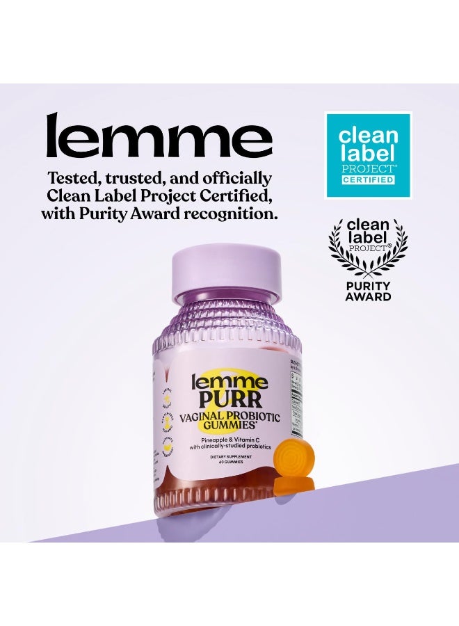 Lemme Vaginal Probiotic Gummies for Women pH Balance Healthy Odor Yeast Balance with Vitamin C 60 Gummies - Image 4