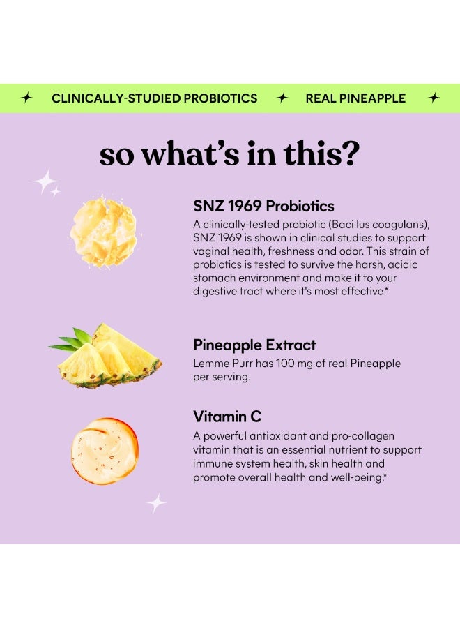 Lemme Vaginal Probiotic Gummies for Women pH Balance Healthy Odor Yeast Balance with Vitamin C 60 Gummies - Image 3