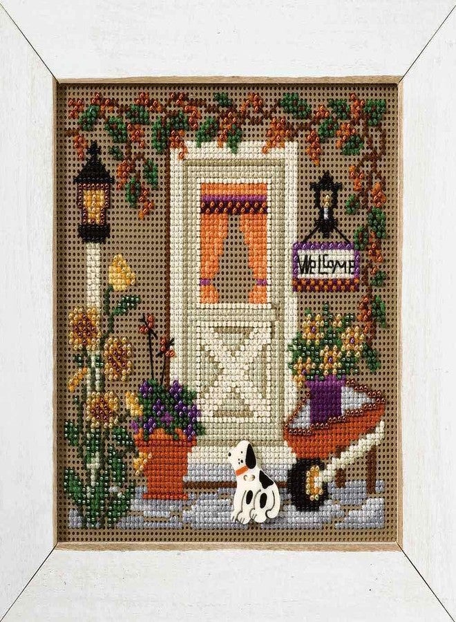Mill Hill Country Welcome Beaded Counted Cross Stitch Kit Mill Hill Buttons Beads 2007 Autumn MH147206 - Image 2
